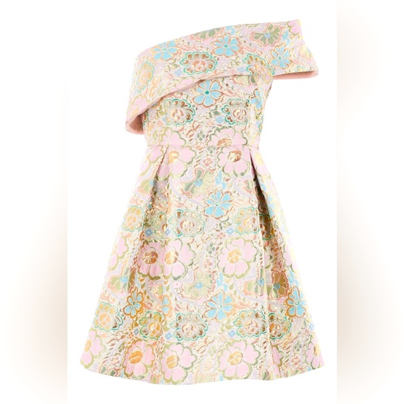 Topshop Dresses & Skirts - 🌼 Topshop One Shoulder Jacquard Prom Dress 🌼